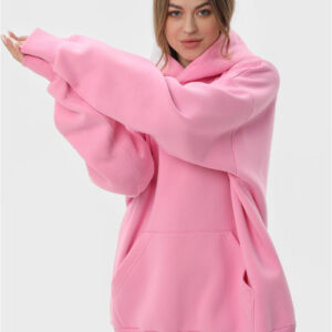 Bluza oversize ocieplana "Pink"