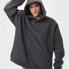 Худі оверсайз утеплене чоловіче "Space-gray"